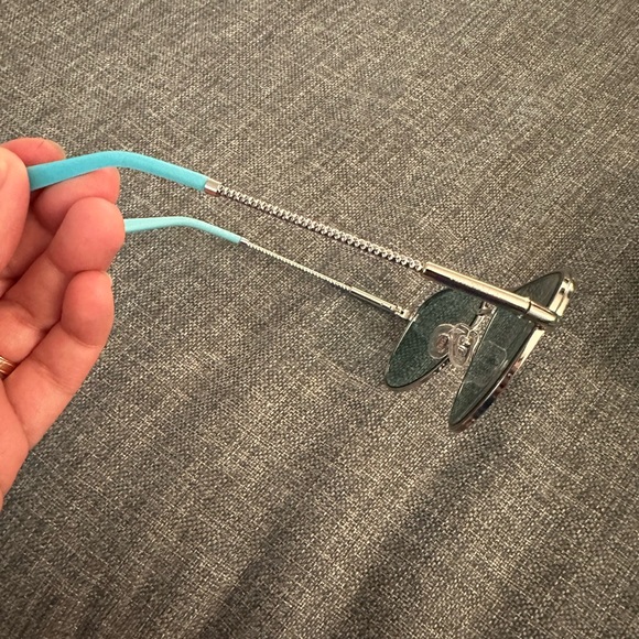 Tiffany & Co Diamond Point Pilot Sunglasses - Picture 7 of 9